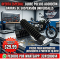 Par Cubre Polvos para Motocicleta Acordeon Barras Suspension Universales
